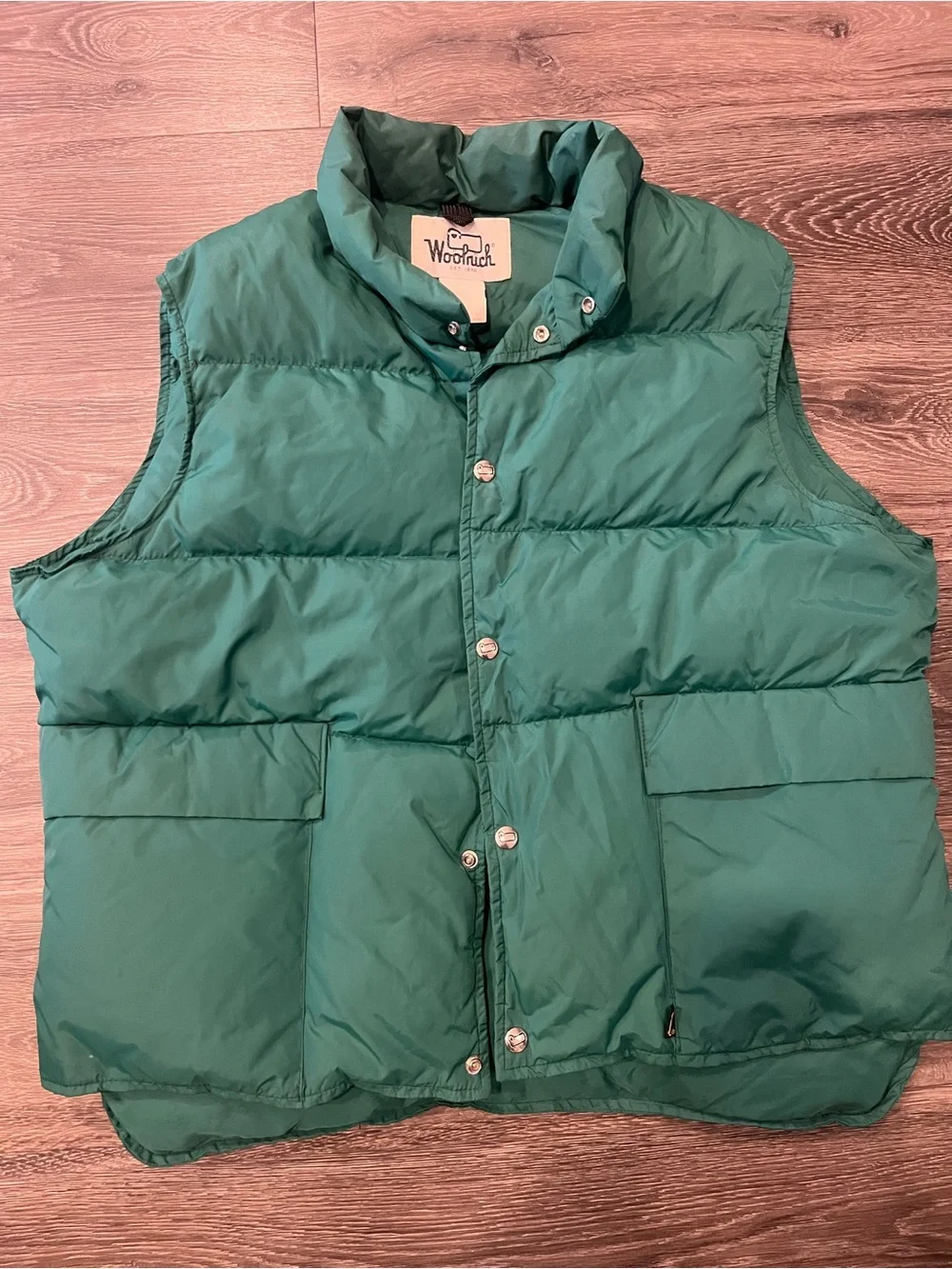 Woolrich Green Puffer Vest